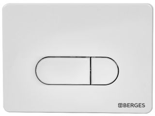 Кнопка смыва Berges Novum белый 040031